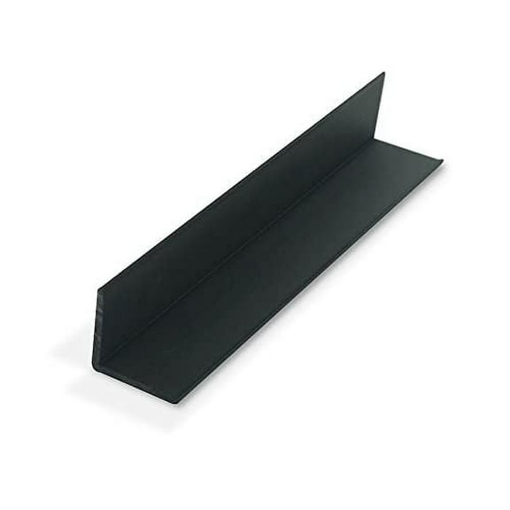 Outwater Plastics 1937-Bk Black 1-1/4 Inch X 1-1/4 X 7/64 (.109) Inch Thick Angle Plastic Even Leg Angle Moulding 46 Inch Lengths (Pack of 3)