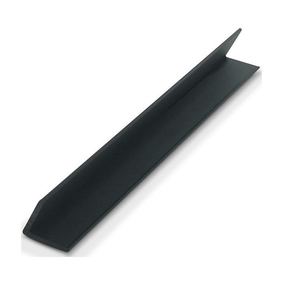 Outwater Plastics Black 1 Inch X 1 Inch X 7/64 (.100) Inch Thick 60 Degree Plastic Even Leg Angle Moulding 72 Inch Lengths (Pack of 18 Pieces, 108 feet Total)