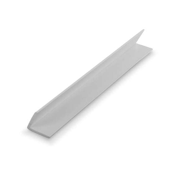 Outwater Plastics White 1 Inch X 1 Inch X 7/64 (.100) Inch Thick 60 Degree Plastic Even Leg Angle Moulding 48 Inch Lengths (Pack of 3)
