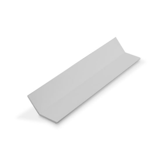 Outwater Plastics White 1'' X 1'' 135 Degree Plastic Even Leg Angle Moulding 36 Inch Lengths (Pack of 4)