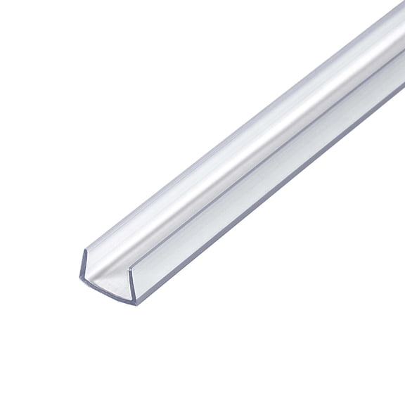 Outwater 3/8 in. Clear PVC U-Channel/C-Channel, 36 in. Long, 4-Pack, 12 Linear Feet