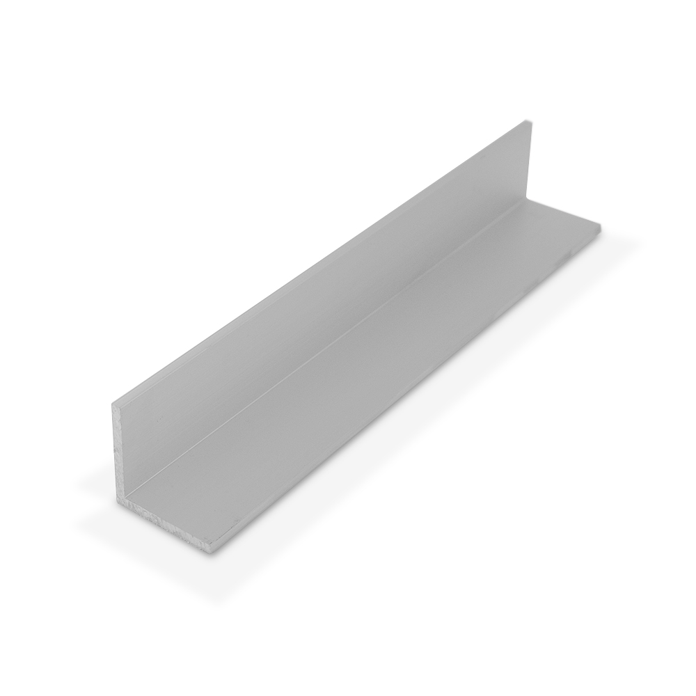 Outwater Plastics Alu5569-S Satin Finish 1-1/4''X 1-1/4''X 1/8'' Aluminum Angle Moulding 36 Inch Lengths (Pack of 4) - image 1 of 3