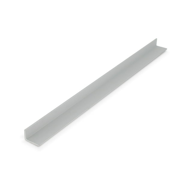 Outwater Plastics Alu888-S Satin Finish 1/2 Inch x 3/4 Inch x 1/16 Inch Aluminum Angle Moulding 48 Inch Lengths (Pack of 3)