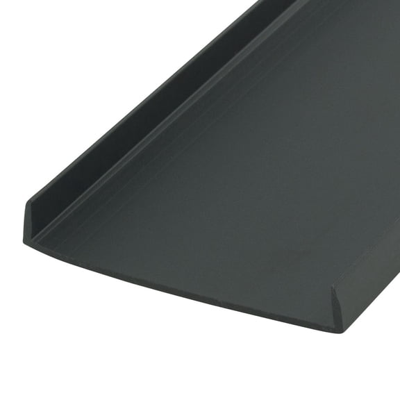Outwater 2 in. Black Styrene U-Channel/C-Channel, 72 in. Long, 18-Pack, 108 Linear Feet