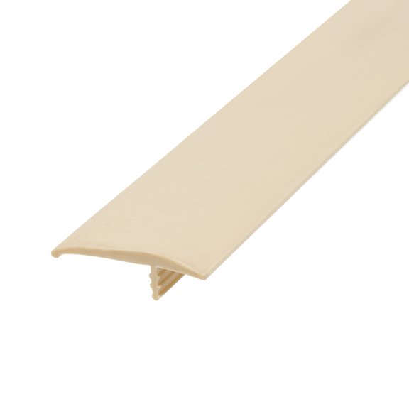 Outwater T-Molding 1-1/4 Inch Almond Flexible Polyethylene Off-Set Barb Tee Moulding 250 Foot Coil