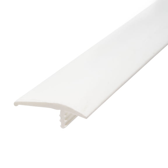 Outwater Plastic T-molding 1-1/4 Inch White Flexible Polyethylene Off-Set Barb Tee Moulding 250 Foot Coil