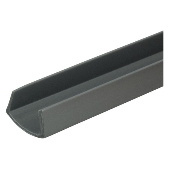 Outwater 1/2 in. Silver Rigid PVC U-Channel/C-Channel, 48 in. Long, 3-Pack, 12 Linear Feet