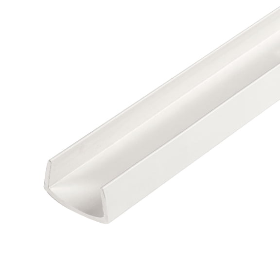 Outwater 3/4 in. White Rigid PVC UV Stabilized U-Channel/C-Channel, 36 in. Long, 4-Pack, 12 Linear Feet