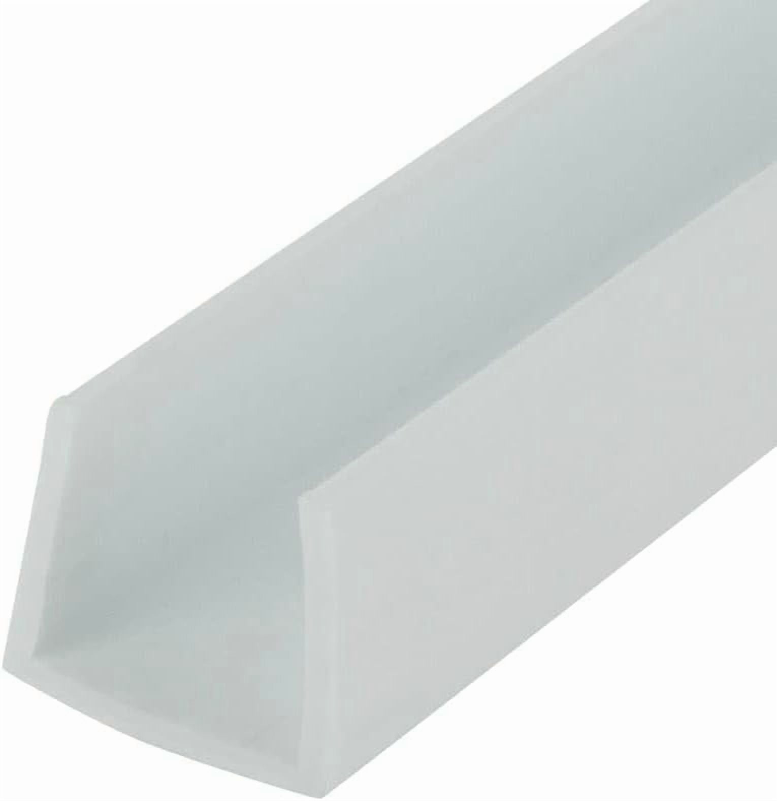 Outwater Plastics White 3/4'' Styrene Plastic U-Channel/C-Channel 48 ...