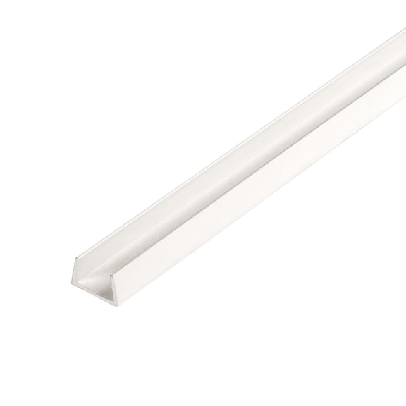 Outwater 3/8 in. White Rigid PVC UV Stabilized U-Channel/C-Channel, 36 in. Long, 4-Pack, 12 Linear Feet