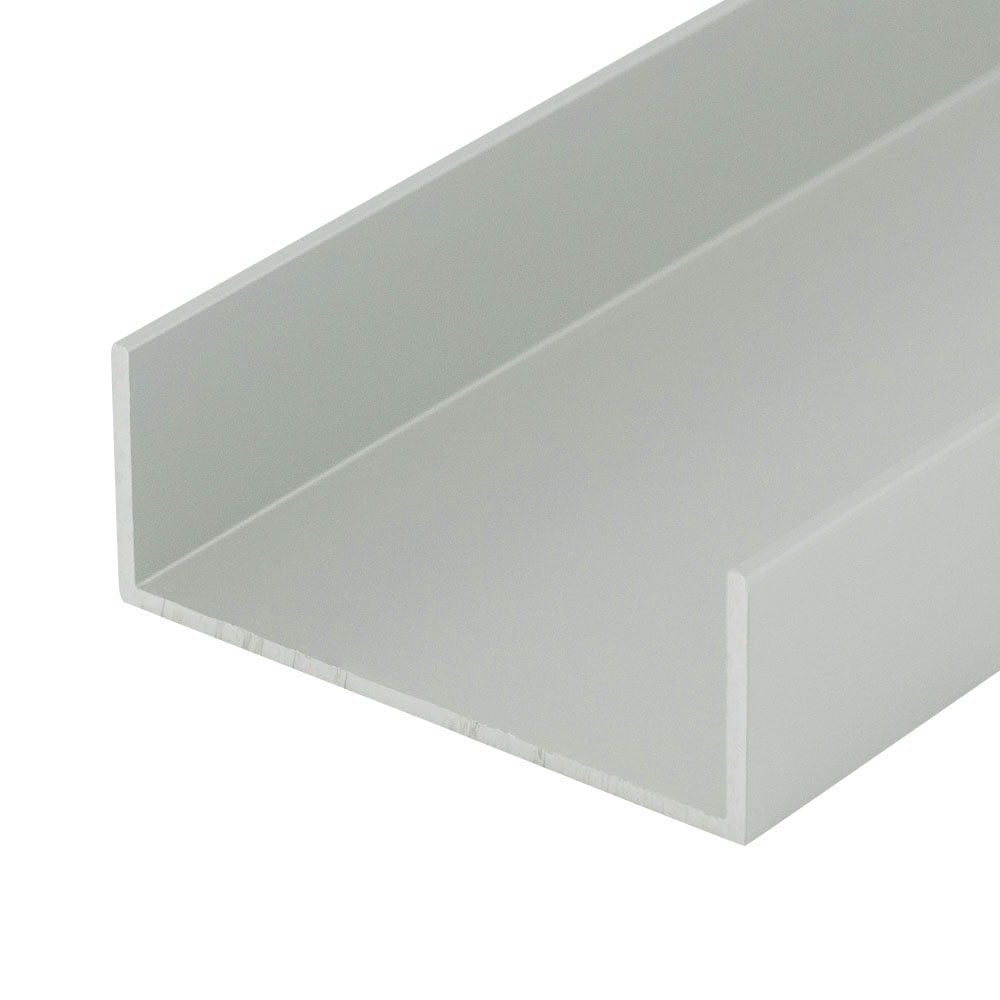 Outwater Polished Finish 1/8'' Inside Dimension Aluminum U-Channel 48 - View #5