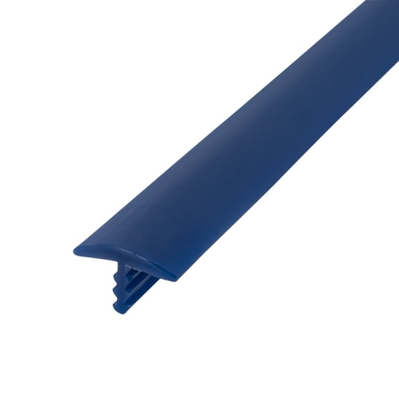 Outwater T-Molding 5/8 Inch Royal Navy Blue Flexible Polyethylene Center Barb Tee Moulding 25 Foot Coil