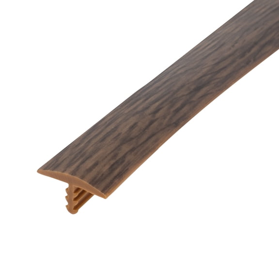 Outwater T-Molding 5/8 Inch Teak/Hickory Flexible Polyethylene Center Barb Tee Moulding 25 Foot Coil