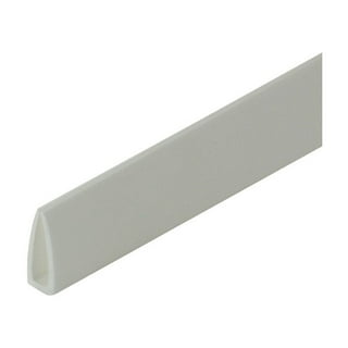 Edge Supply Plastic Edge Guard, 3/4 in X 48 in Lengths Clear Plastic U  Channel Pack of 8, Clear Plastic Edging for Labelling, Cabinet Protection,  PVC