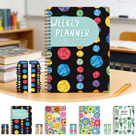Ouuluon 2026 A5 Planners, Portable Multipurpose Daily Diary Planner, Work Exercise Schedule Book for Office Fitness Planning