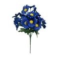 thumbnail image 1 of Ouuluon 4th of July Artificial Flowers 7 Heads 21 Flowers Artificial Bouquet, Red White Blue Patriotic Plastic Fake Plants for Indoor Outdoor Space Home, 1 of 7