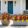 thumbnail image 1 of Ouuluon Artificial Plants Outdoor Weatherproof Simulation Morning Glory Flowers, 20in Artificial Ground Planting Flower for Outdoor Garden Yard, 1 of 6