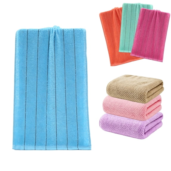 Ouuluon Bath Towels Soft Absorbent Towel, 13×29in Purple Bath Towel for Summer Dorm School Daily Use