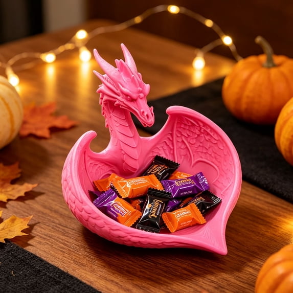 Ouuluon Decorative Versatile Shaped Storage Tray, Printed Tabletop Organizer for Candy Jewelry Keys Home Desk Decor