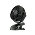 thumbnail image 1 of Ouuluon Desk Fan 3-Speed Adjustable Oscillating Table Fan, Black USB Powered Compact Clip Fan for Bedroom Office Outdoor Camping Use, 1 of 7