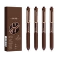 thumbnail image 1 of Ouuluon Gel Pens Soft Grip Scented Click Writech Pens, 4Pcs Coffee Rose Cream Fragrant Neutral Pens for Middle School Students Study Exam, 1 of 6
