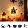 thumbnail image 1 of Ouuluon Halloween Decorative Hanging Ornaments, Versatile Portable Indoor Halloween Decorations, Eye-Catching LED Ornament Pumpkin for Party Home, 1 of 7
