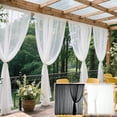 thumbnail image 1 of Ouuluon Outdoor Curtains, Washable Soft Patio Curtains, 236x118in Mosquito Proof Sun Protective Outdoor Curtain for Outdoor Wedding Pavilion Scene, 1 of 7