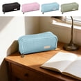 thumbnail image 1 of Ouuluon Pencil Case, Lightweight Large Capacity Pencil Pouch, 9x4x3in Green Multi-Functional Pencil Bag for Home Office School, 1 of 8