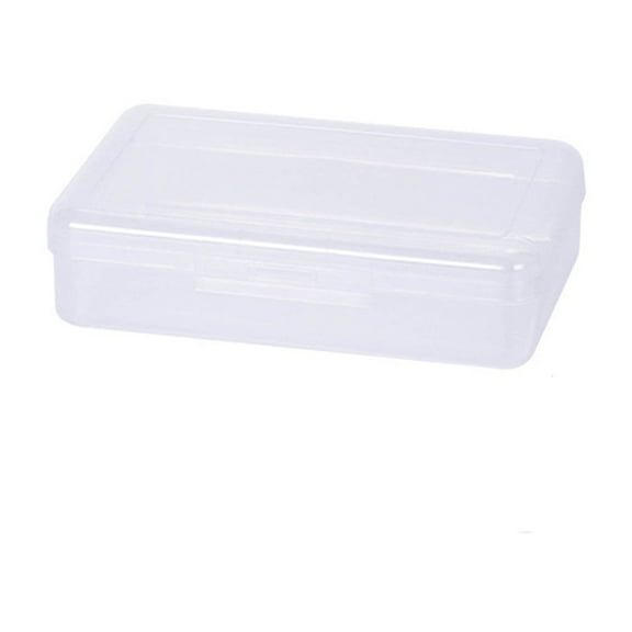 Ouuluon Plastic Pencil Case Extra Large Clear Pencil Pouch with Snap-Tight Lid Stackable Design, Stackable Storage Boxes for Art Craft, Pen Back to School Teacher Supplies