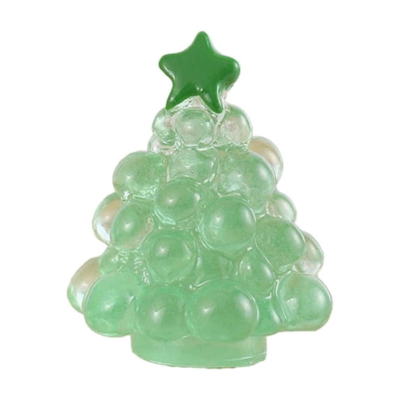 Ouuluon Set of 10 Luminous Mini Figurines, Glow in Dark Resin Tabletop Ornaments for Holiday Party Decor