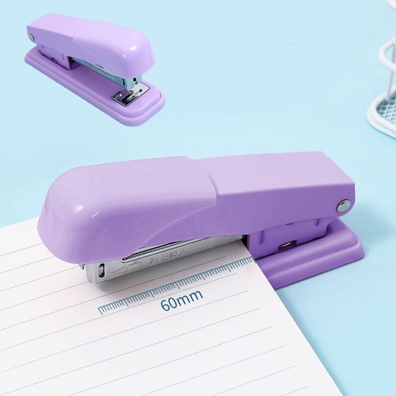 Ouuluon Stapler Cute Staplers for Desk Jam Free Reduced Effort Soft Grip, 1-Touch Stapling Ergonomic & Easy