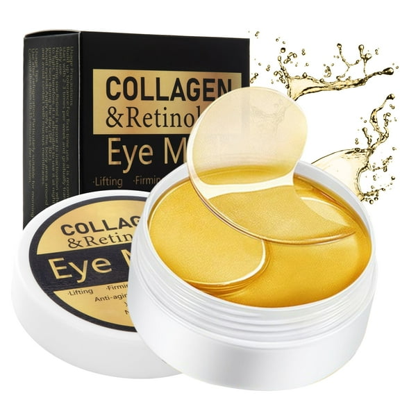 Ouwald Under Eye Patches, Eye Mask for Dark Circles, Puffy Eyes, Eye Bags, Wrinkles, Retinol & Collagen Anti-Aging Eye Pads, 30 Pairs