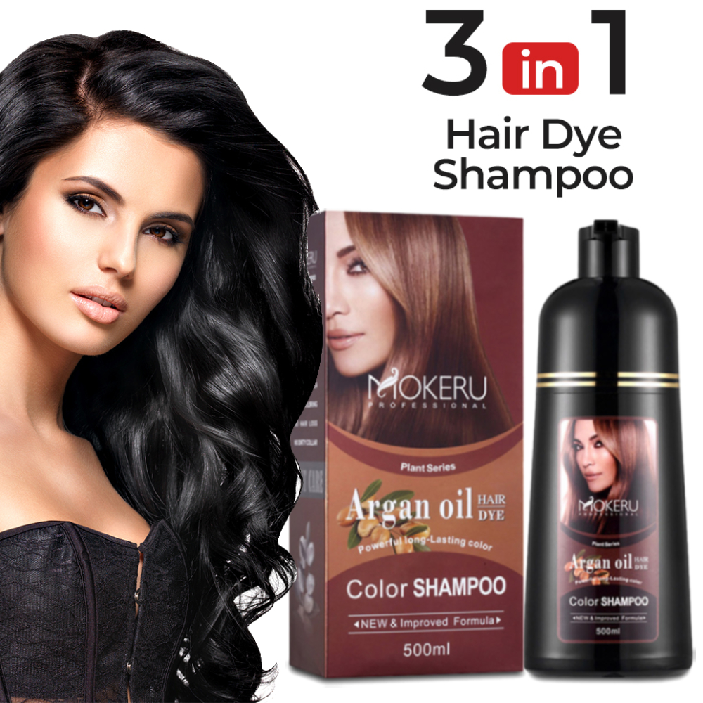 Ouwald Hair Color Shampoo for Gray Hair, 500ml Hair Dye Shampoo