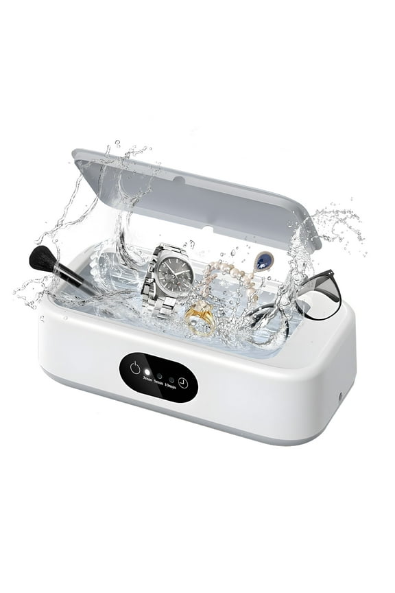 Ouwald Ultrasonic Jewelry Cleaner, 640ml Ultrasonic Cleaner, 49kHz Ultrasonic Cleaner Machine for Jewelry, Glasses, Rings, Watches & More