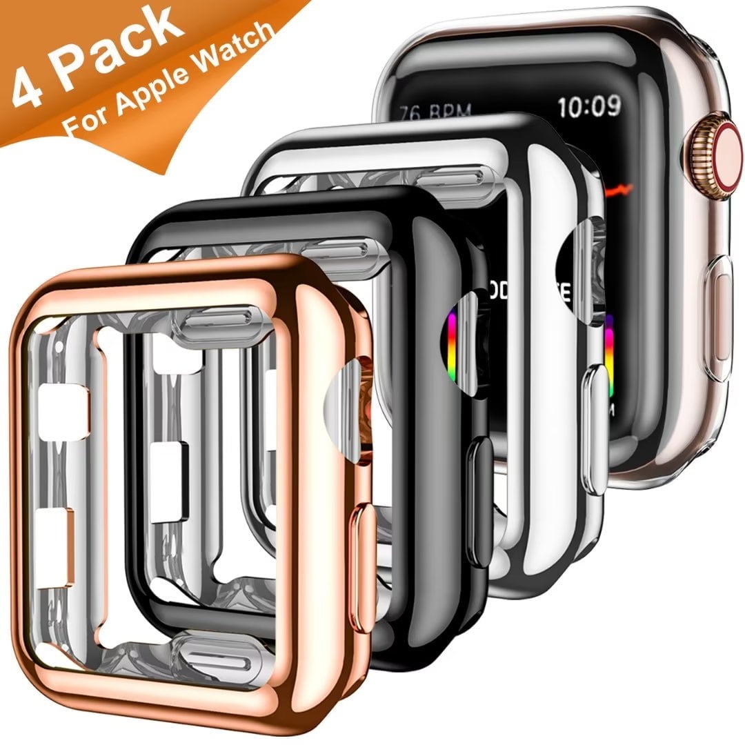 Ouwegaga 4 Pack Case for Apple Watch Ultra/Ultra2 SE/SE2 Series 9/8/7/6