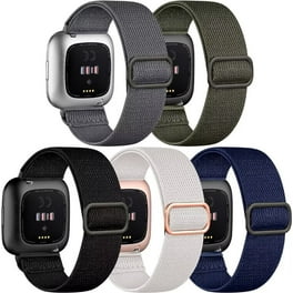 For Fitbit Versa 2 Fitbit Versa Versa Lite Versa SE Bands Classic Replacement Bands with stainless steel buckle high quality elastomer Accessories Wristband Sport Strap Women Men Large Small Walmart.c...