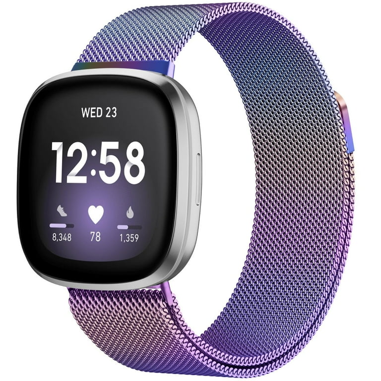 Fitbit versa metal mesh strap 2025