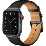 Ouwegaga Leather Watch Band for Apple Watch Bands 38mm 40mm 41mm 42mm 44mm 45mm 49mm for Women Men, Soft Leather Watch Band for iWatch Ultra Series 9 8 7 6 5 4 3 SE