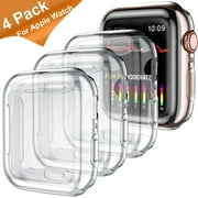 Ouwegaga for Apple Watch 38mm Case Cover, 4 Pack Watch Screen Protectors for iWatch Series 3 2