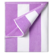 Ouxiaobai Cotton Oversized Beach Towel - 35 x 70 Inch Large Size Pool Towel, Striped Cabana Swim Towel