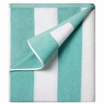 Ouxiaobai Cotton Oversized Beach Towel - 35 x 70 Inch Large Size Pool Towel, Striped Cabana Swim Towel