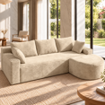 thumbnail image 1 of Wiilayok Modular Cloud Sectional Couch, L Shaped Sectional Sofa with Ottoam,Upholstered Deep Seat Sofa for Living Room Bedroom, 1 of 10