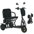 thumbnail image 1 of Ouyessir 3-Wheel Foldable Mobility Scooter for Adults and Seniors, 310 lbs Capacity, Long-Range Lithium Battery, Lightweight with Front Storage Bag,Black, 1 of 10