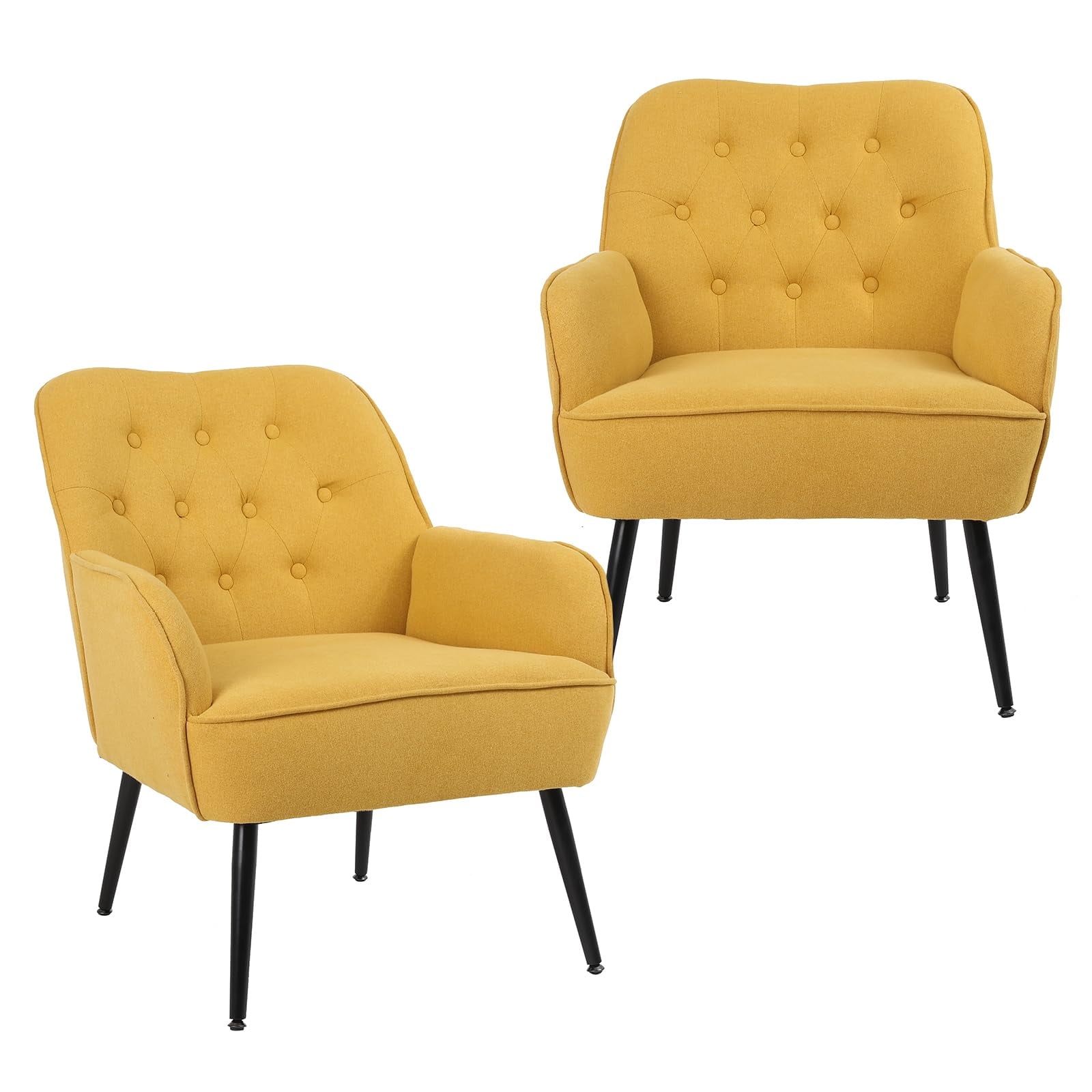 Ouyessir Accent Armchair Set of 2, Mid Century Modern Accent Chair
