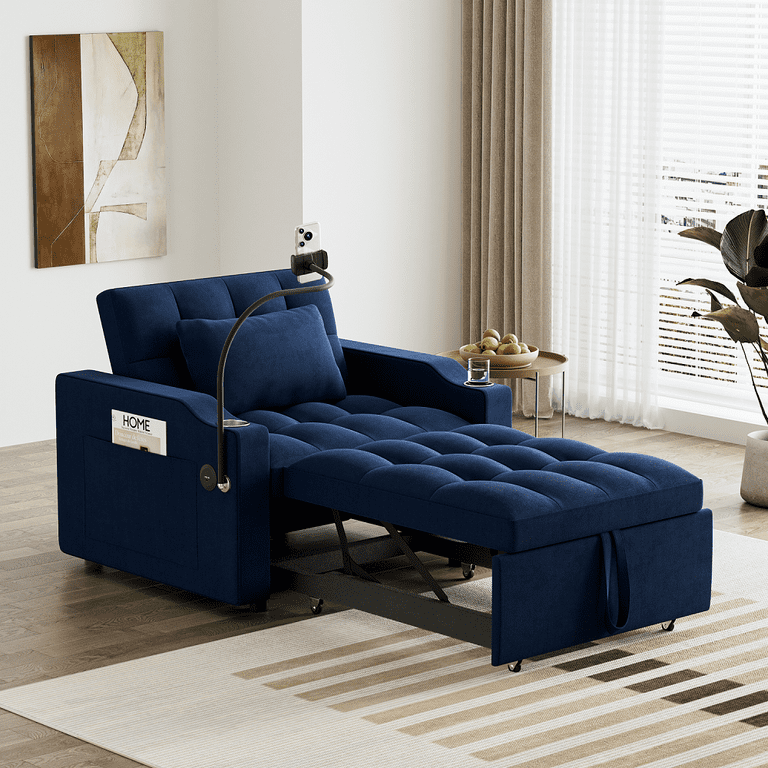 Wiilayok in Single Sleeper Sofa Chair with Pullout Bed