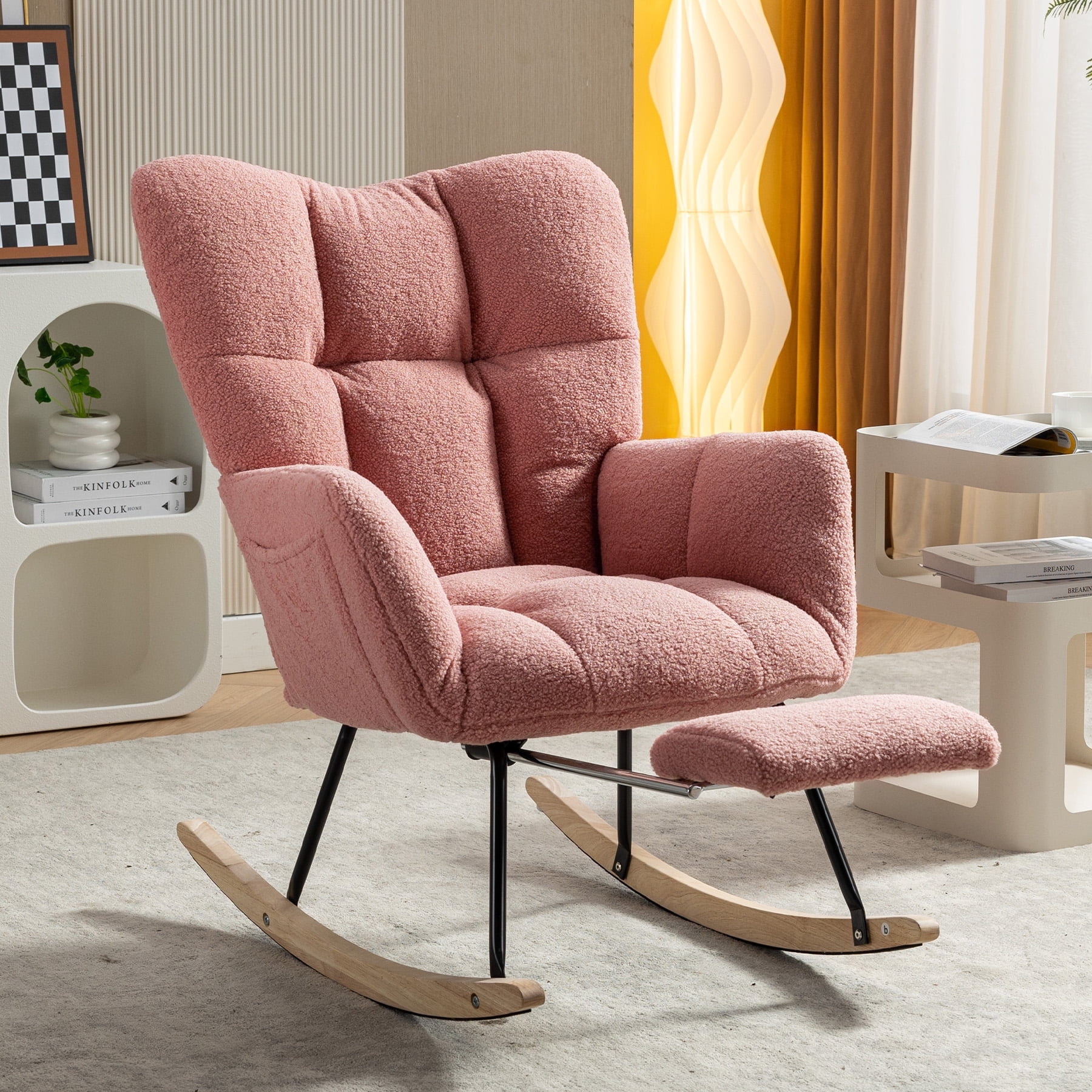 Paddie glider rocking chair replacement cushions velvet washable for chairs & ottoman hotsell