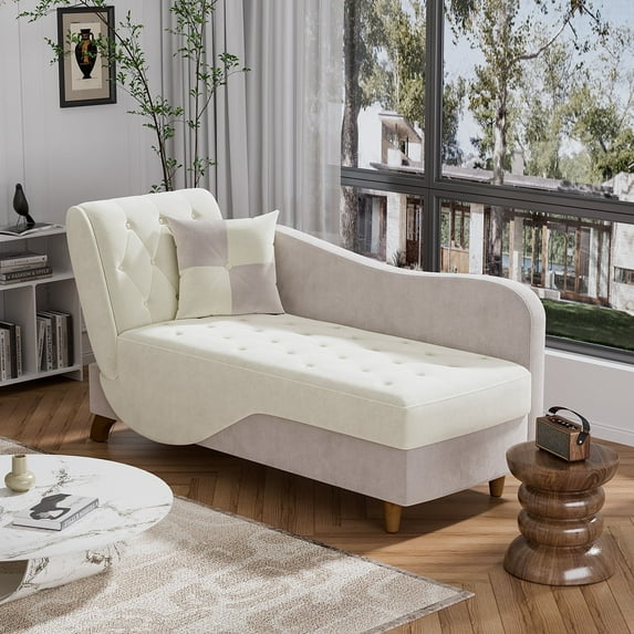 Wiilayok Chaise Lounge Chair Indoor Furniture with Storage,Adjustable Sleeper Sofa Lounge Chair Couch for Living Room Bedroom