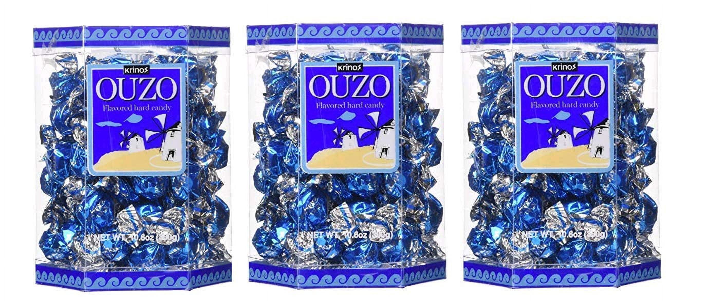 Ouzo Candy Greek Licorice Flavored Hard Candy, 5 Pieces, 10.6 Ounces