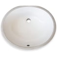 thumbnail image 1 of Oval 19 x 16 Ceramic Undermount Bathroom Sink Vanity Bisque, 1 of 4