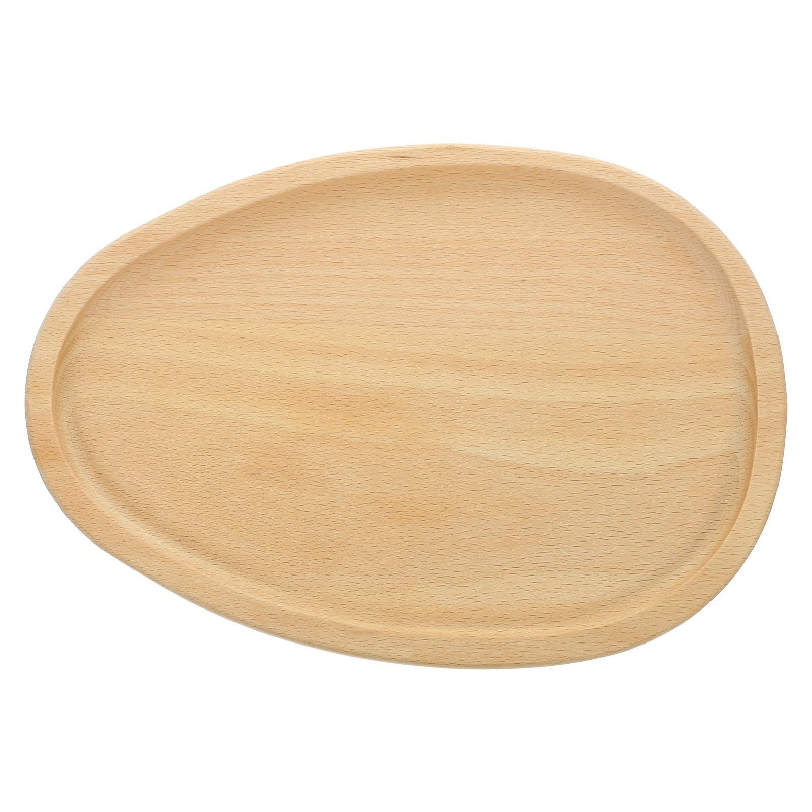 Oval Acacia Coffee Milk Snack Tray Wooden Tray Food Tea Tray Easy Clean ...
